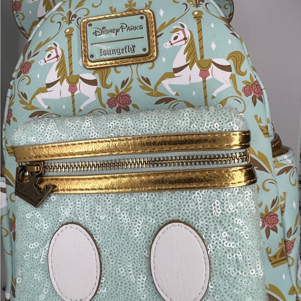 Disney Parks Loungefly Carousel Backpack